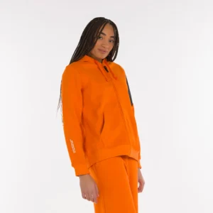 Damen-Zip-Sweatshirt Orange
